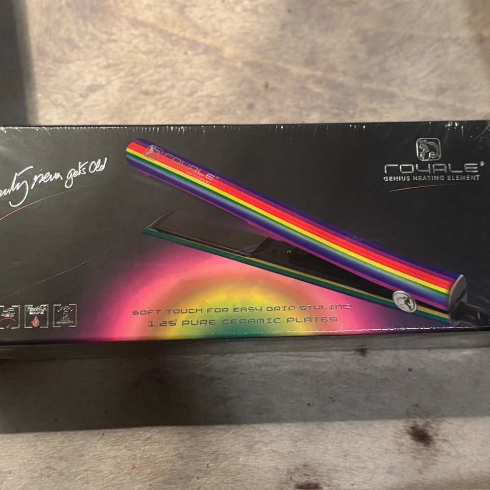 Rainbow Ceramic Hair Straightener - Multicolor